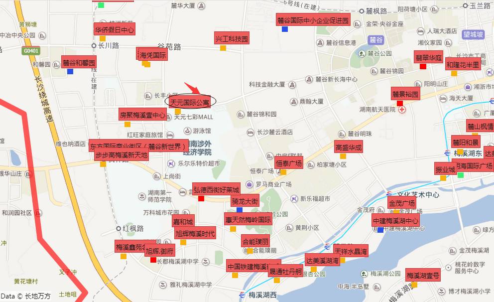 寻找长沙最后的“6字头”?房价地图告诉你哪里是价格洼地